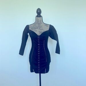 Black mini cocktail dress
